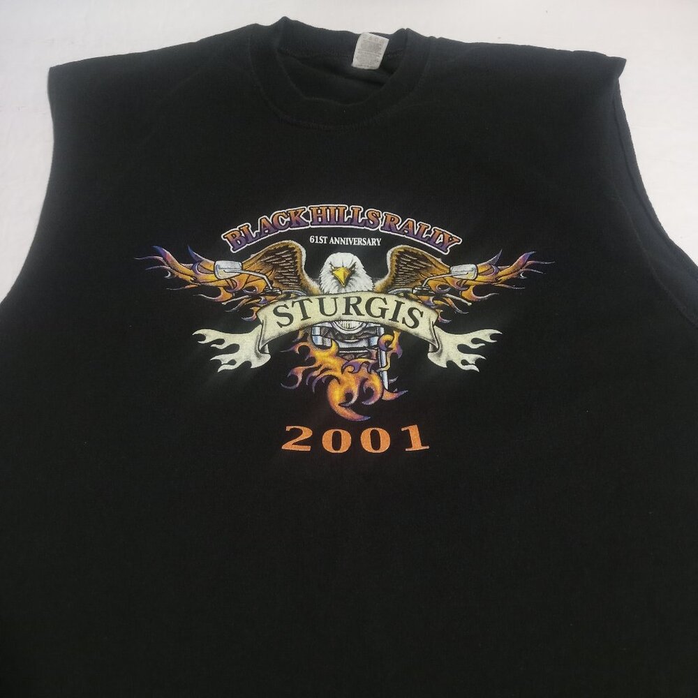 Sturgis Black Hills Rally VTG Men's Muscle T Shirt Size XL FOTL Tag